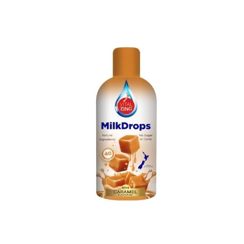 VitalZing Caramel Milk Flavouring Drops - 40 serves