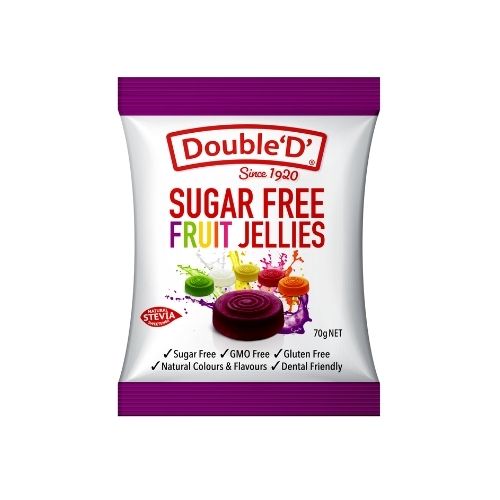Double ‘D’ Sugar Free Fruit Jellies 70gm