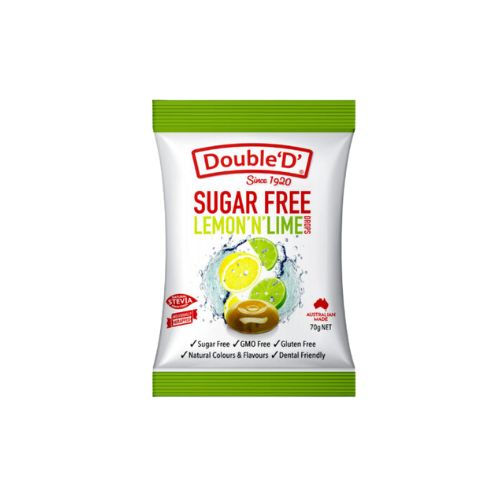 Double ‘D’: Sugar Free Lemon 'N' Lime Drops 70gm