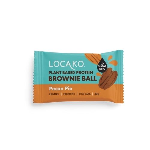 Locako Plant Based Protein Brownie Ball - Pecan Pie - 30g