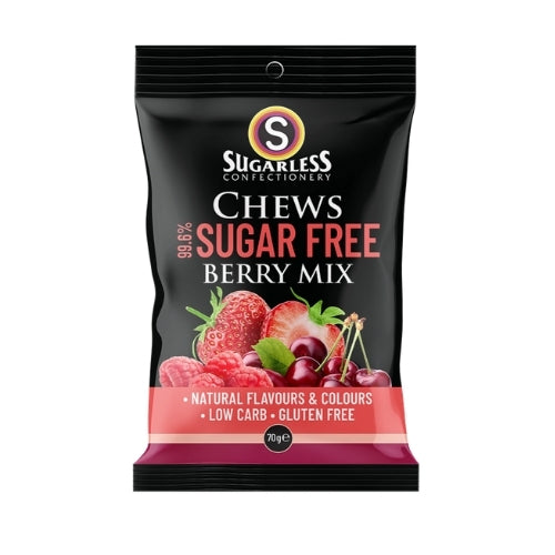 Sugarless Confectionery Mixed Berry Chews