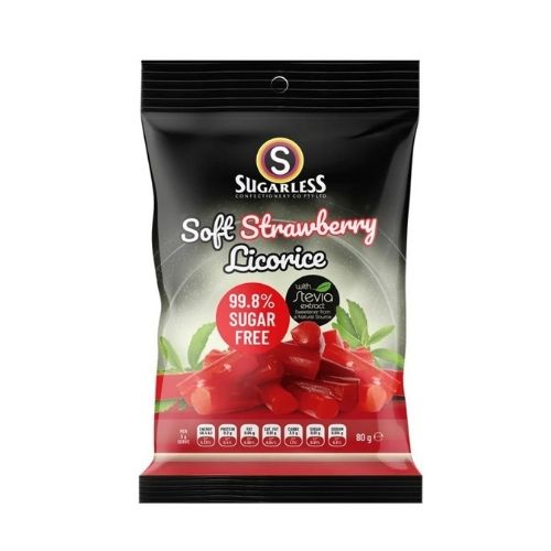 Sugarless Confectionery Soft Strawberry Licorice 