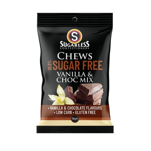Sugarless Confectionery Vanilla and Choc Mix Chews