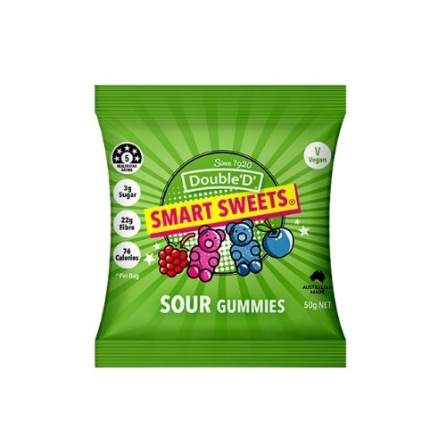 Double ‘D’: Smart Sweets™ Sour Gummies 50gm