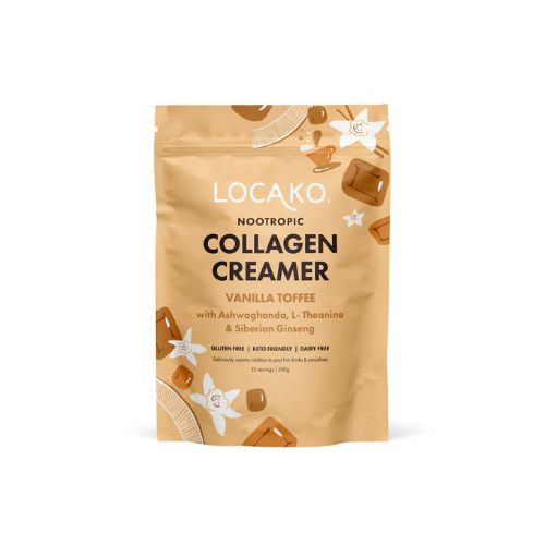 Locako Nootropic Collagen Creamer Vanilla Toffee - 300g