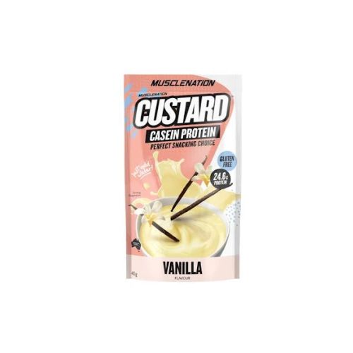 Muscle Nation Custard Casein Protein Vanilla Flavour - 40g
